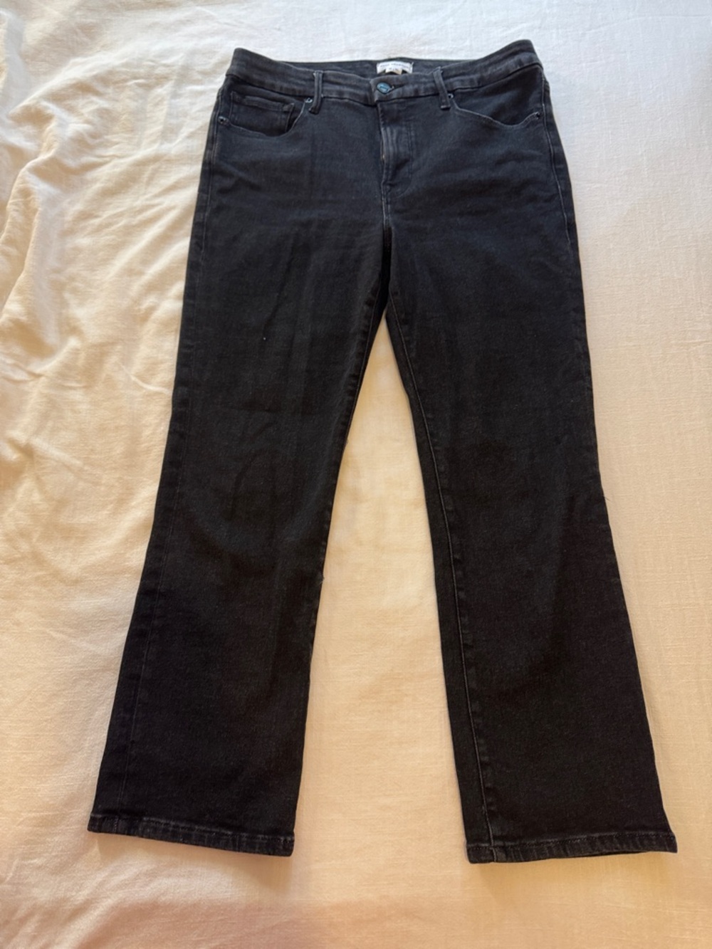 Good American Black Flare Jeans